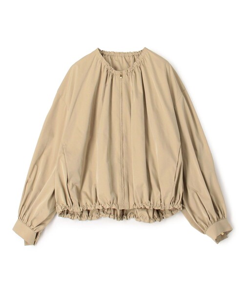 BALLSEY（ボールジィ）の「ライトパウダリータフタ ギャザーブルゾン（ブルゾン・レディース・ネイビー/ベージュ・36）」の2枚目の写真