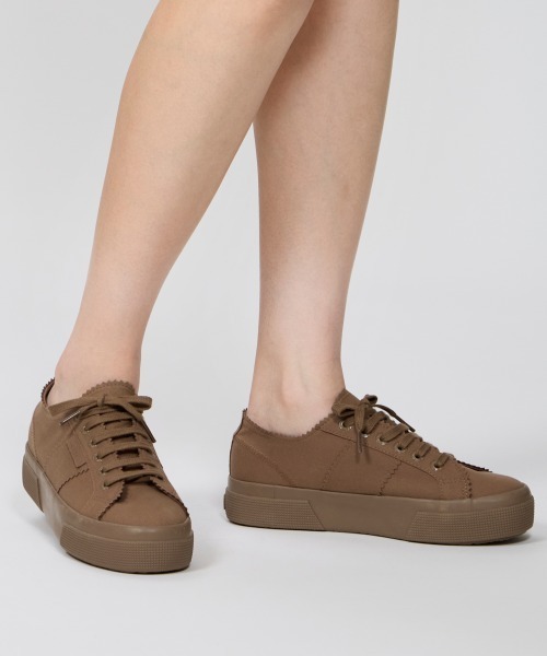 PELLICO(ペリーコ)の「【PELLICO×SUPERGA】 撥水 スウェードスニーカー 3.5cm BROWN(スニーカー・レディース・ブラウン・39/38/37/36/35)」の7枚目の写真