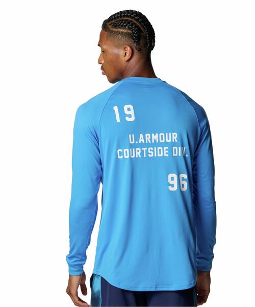 UNDER ARMOUR（アンダーアーマー）の「UAテック グラフィック ロングスリーブ Tシャツ（バスケットボール/メンズ）（Tシャツ/カットソー・メンズ・ブルー系・L/M/S/XL）」の2枚目の写真