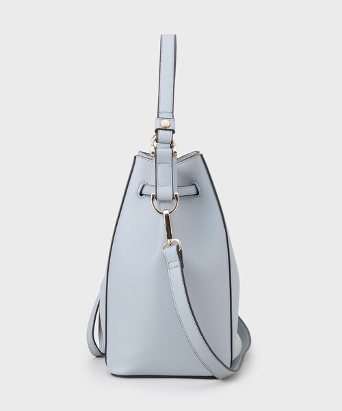 THE SHOP TK （ザ ショップ ティーケー ）の「巾着ショルダーバッグ（ショルダーバッグ・レディース・サックスブルー/アイボリー/チャコールグレー・00）」の6枚目の写真