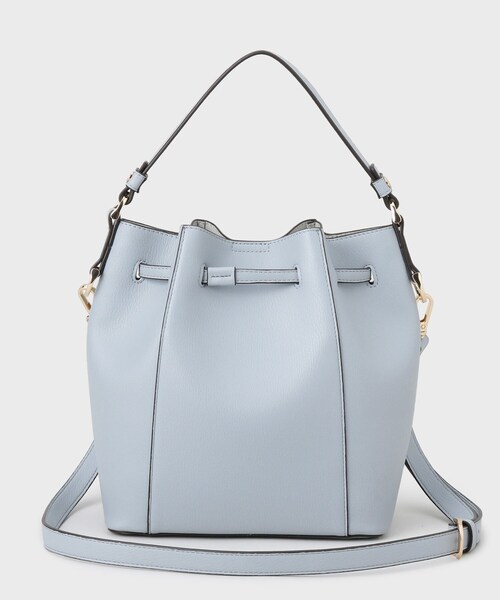 THE SHOP TK （ザ ショップ ティーケー ）の「巾着ショルダーバッグ（ショルダーバッグ・レディース・サックスブルー/アイボリー/チャコールグレー・00）」の7枚目の写真