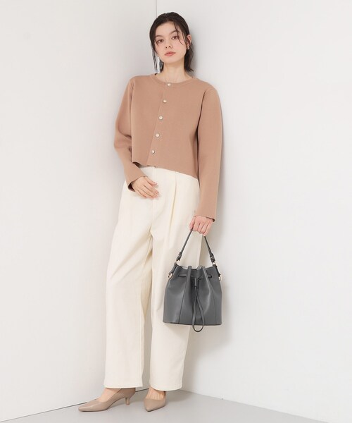 THE SHOP TK （ザ ショップ ティーケー ）の「巾着ショルダーバッグ（ショルダーバッグ・レディース・サックスブルー/アイボリー/チャコールグレー・00）」の15枚目の写真