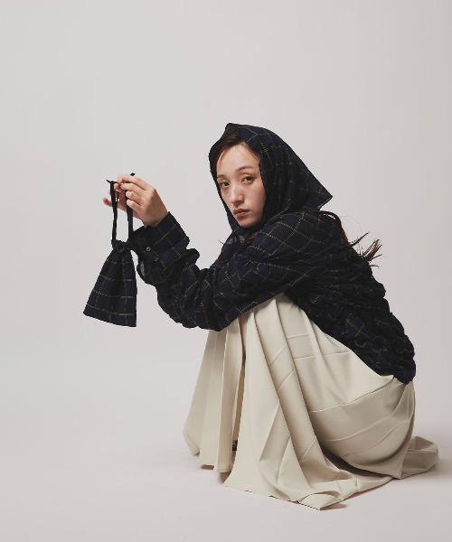 W:Huku(フーク)の「【W:Huku / ソフトタッチツイル】スリット プリーツ スカート / Soft-Touch Twill Slit Pleated Skirt(スカート・レディース・ブラウン系その他/グレー系その他/ブラック/ベージュ系その他・FREE)」の12枚目の写真