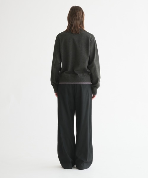 selle glant（セレグランテ）の「LAYERED STYLE ⅤNECK KNIT/レイヤードスタイルVネックニット（ニット/セーター・メンズ・ブラック/ダークブラウン・SMALL/MEDIUM/LARGE）」の10枚目の写真