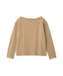 キャメル」に該当するTシャツ/カットソー（ボーダー柄）ファッション