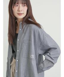 Samansa Mos2 | ワンポイント刺繍オーバーシャツ(シャツ/ブラウス)