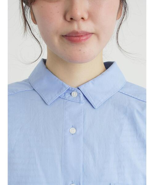 Samansa Mos2（サマンサ モスモス）の「ワンポイント刺繍オーバーシャツ（シャツ/ブラウス・レディース・ブルー/オフホワイト/ストライプ・F）」の20枚目の写真