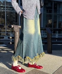 CIAOPANIC | 裾フリンジデニムマーメイドスカート(スカート)