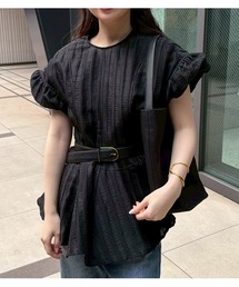 LE CIEL BLEU | ジャカードペプラムトップ / Jacquard Peplum Top(シャツ/ブラウス)