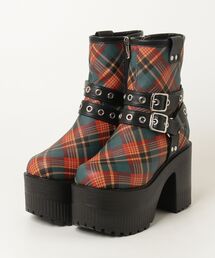 YOSUKE（ヨースケ）の「ヨースケYOSUKEウィメンズ厚底タンクソールハトメリングストレッチブーツ2605024（ブーツ）」