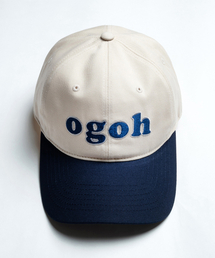 DAMP（ドントアスクマイプラン）の「OGOH ワイド＆ディープオーバーサイズボールキャップ ホワイト/ネイビー（キャップ）」
