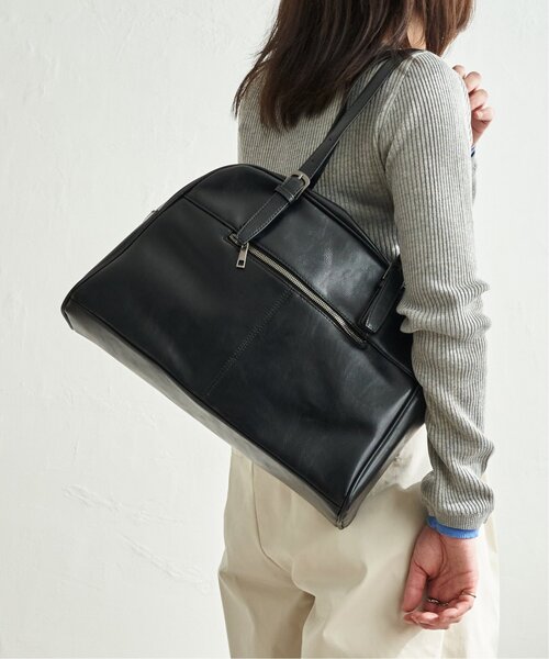 VENCEEXCHANGE（ヴァンスエクスチェンジ）の「オブリエルボストン（ボストンバッグ・レディース・ブラック/ブラウン・FREE）」の5枚目の写真