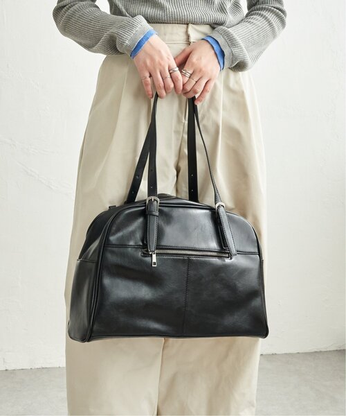 VENCEEXCHANGE（ヴァンスエクスチェンジ）の「オブリエルボストン（ボストンバッグ・レディース・ブラック/ブラウン・FREE）」の6枚目の写真