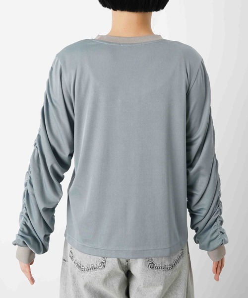 LUCA/LADY LUCK LUCA(ルカ/レディラックルカ)の「LC/LLL ギャザーリブプルオーバー(Tシャツ/カットソー・レディース・ブラック/ブルーグレー/ベージュ・FREE)」の22枚目の写真
