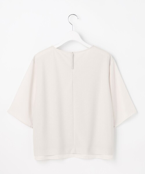 自由区(ジユウク)の「ストレッチアムンゼン Tブラウス(Tシャツ/カットソー・レディース・ベージュ系/ネイビー系/スカイブルー系・48/46/44)」の10枚目の写真