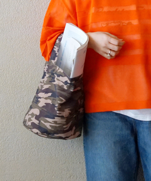 JOURNAL STANDARD LUXE（ジャーナルスタンダード　ラックス）の「キャンバス サークルBAG-M（エコバッグ/サブバッグ・レディース・レッド/カーキ・FREE）」の3枚目の写真