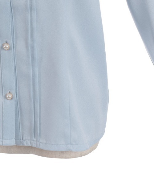 axes femme(アクシーズファム)の「リボンジャボブローチブラウス(シャツ/ブラウス・レディース・ホワイト/ブラック/サックスブルー・MEDIUM/LARGE)」の22枚目の写真