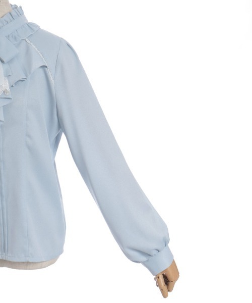 axes femme(アクシーズファム)の「リボンジャボブローチブラウス(シャツ/ブラウス・レディース・ホワイト/ブラック/サックスブルー・MEDIUM/LARGE)」の19枚目の写真