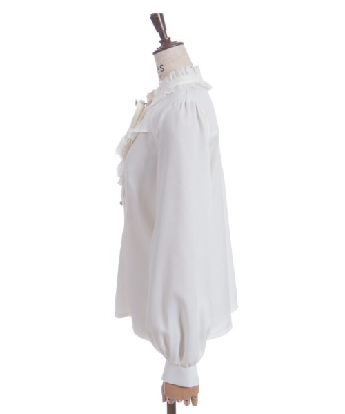 axes femme(アクシーズファム)の「リボンジャボブローチブラウス(シャツ/ブラウス・レディース・ホワイト/ブラック/サックスブルー・MEDIUM/LARGE)」の17枚目の写真