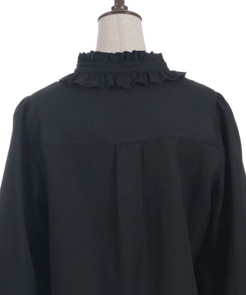 axes femme(アクシーズファム)の「リボンジャボブローチブラウス(シャツ/ブラウス・レディース・ホワイト/ブラック/サックスブルー・MEDIUM/LARGE)」の5枚目の写真