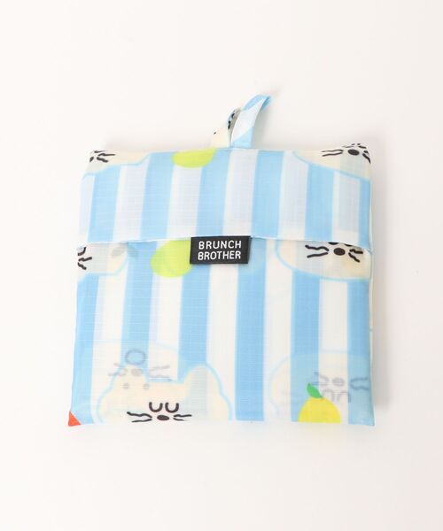 Brunch Brother(ブランチブラザー)の「ブランチブラザー エコバッグ・M <モグリィ>(エコバッグ/サブバッグ・レディース・ピンク/ブルー・FREE)」の10枚目の写真