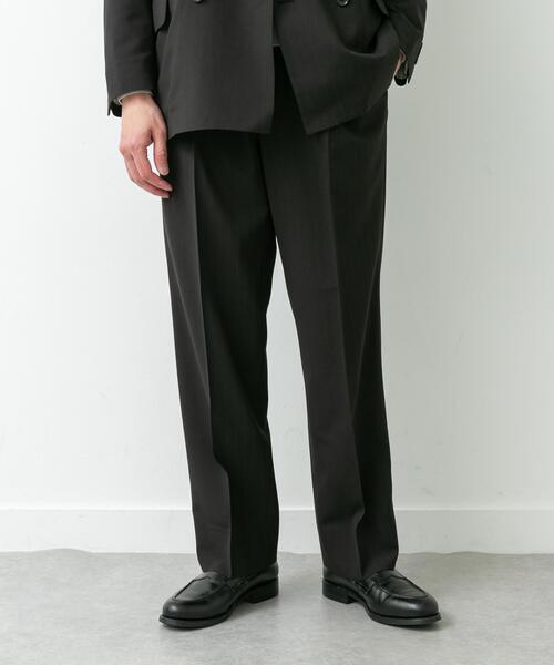 URBAN RESEARCH DOORS(アーバンリサーチドアーズ)の「LIFE STYLE TAILOR TRABESTストライプ2タックパンツ(スーツパンツ・メンズ・ブラック・LARGE/SMALL/X-LARGE/MEDIUM)」の2枚目の写真