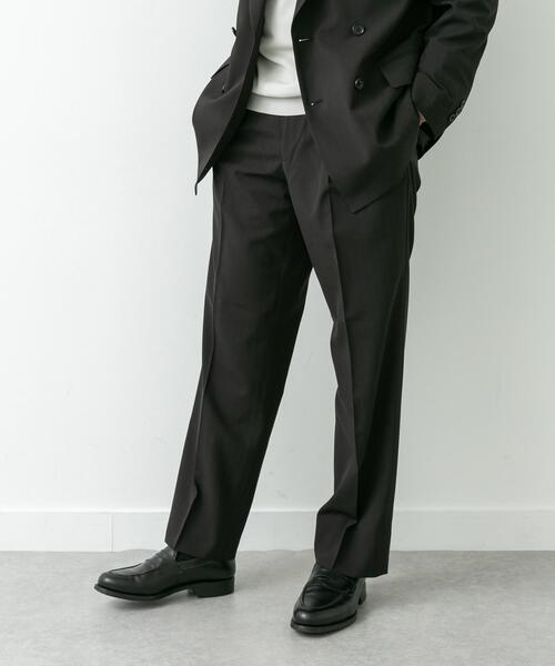 URBAN RESEARCH DOORS(アーバンリサーチドアーズ)の「LIFE STYLE TAILOR TRABESTストライプ2タックパンツ(スーツパンツ・メンズ・ブラック・LARGE/SMALL/X-LARGE/MEDIUM)」の3枚目の写真