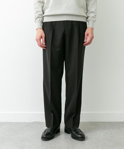 URBAN RESEARCH DOORS(アーバンリサーチドアーズ)の「LIFE STYLE TAILOR TRABESTストライプ2タックパンツ(スーツパンツ・メンズ・ブラック・LARGE/SMALL/X-LARGE/MEDIUM)」の6枚目の写真