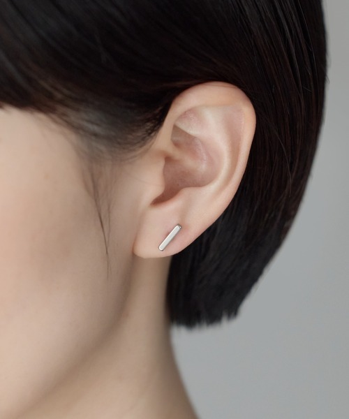 ciite' surgical stainless(シーテサージカルステンレス)の「【金属アレルギー対応】レクタングルバー ピアス(両耳用) サージカルステンレス(ピアス(両耳用)・レディース・シルバー/ゴールド・S/M/L)」の22枚目の写真