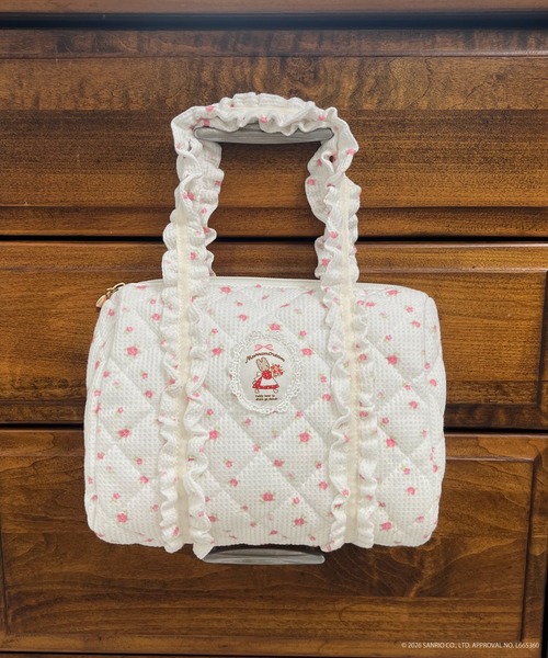 sanrio(サンリオ)の「【MARRONCREAM】QUILTING MINI BAG(ハンドバッグ・レディース・ピンク/ホワイト×ライトピンク/オフホワイト・FREE)」の3枚目の写真