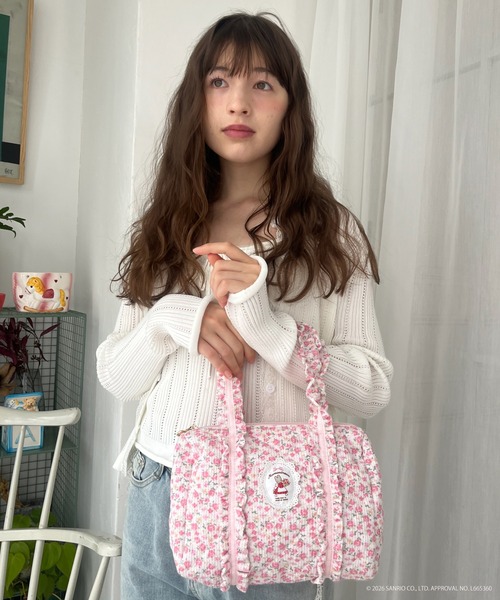 sanrio(サンリオ)の「【MARRONCREAM】QUILTING MINI BAG(ハンドバッグ・レディース・ピンク/ホワイト×ライトピンク/オフホワイト・FREE)」の16枚目の写真