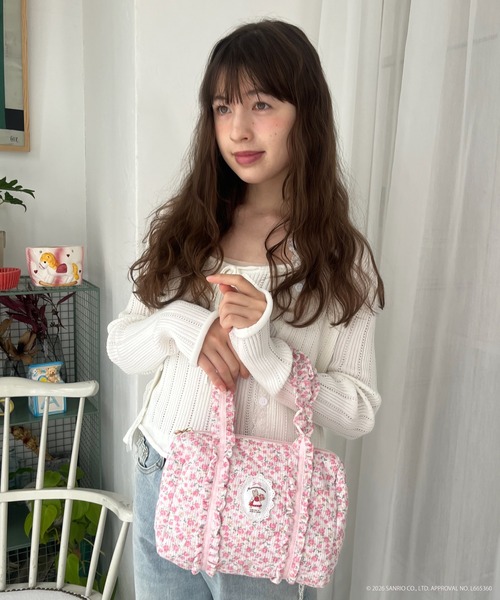 sanrio(サンリオ)の「【MARRONCREAM】QUILTING MINI BAG(ハンドバッグ・レディース・ピンク/ホワイト×ライトピンク/オフホワイト・FREE)」の17枚目の写真