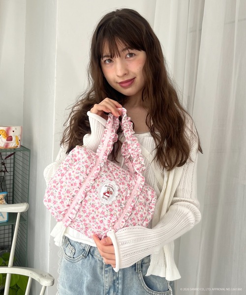 sanrio(サンリオ)の「【MARRONCREAM】QUILTING MINI BAG(ハンドバッグ・レディース・ピンク/ホワイト×ライトピンク/オフホワイト・FREE)」の15枚目の写真