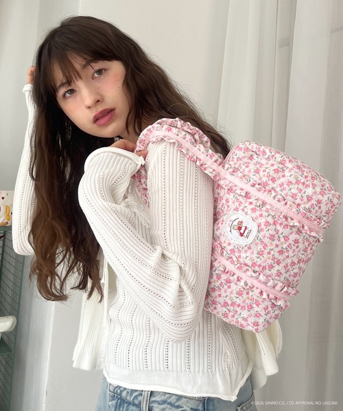 sanrio(サンリオ)の「【MARRONCREAM】QUILTING MINI BAG(ハンドバッグ・レディース・ピンク/ホワイト×ライトピンク/オフホワイト・FREE)」の14枚目の写真
