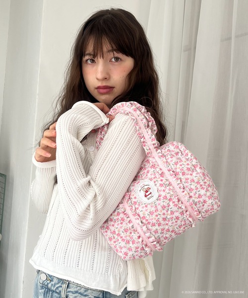 sanrio(サンリオ)の「【MARRONCREAM】QUILTING MINI BAG(ハンドバッグ・レディース・ピンク/ホワイト×ライトピンク/オフホワイト・FREE)」の13枚目の写真