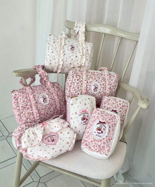 sanrio(サンリオ)の「【MARRONCREAM】QUILTING MINI BAG(ハンドバッグ・レディース・ピンク/ホワイト×ライトピンク/オフホワイト・FREE)」の18枚目の写真