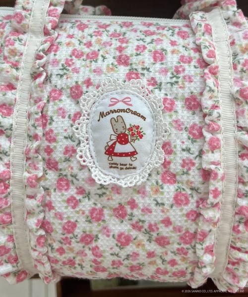 sanrio(サンリオ)の「【MARRONCREAM】QUILTING MINI BAG(ハンドバッグ・レディース・ピンク/ホワイト×ライトピンク/オフホワイト・FREE)」の4枚目の写真