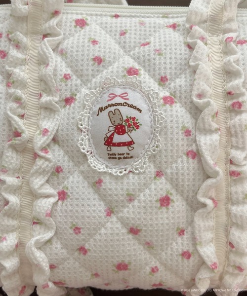 sanrio(サンリオ)の「【MARRONCREAM】QUILTING MINI BAG(ハンドバッグ・レディース・ピンク/ホワイト×ライトピンク/オフホワイト・FREE)」の9枚目の写真
