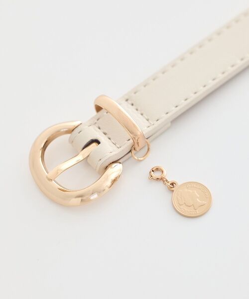 earth music&ecology（アースミュージックアンドエコロジー）の「コインベルト（ベルト・レディース・ダークブラウン/ブラック/オフホワイト・FREE）」の5枚目の写真