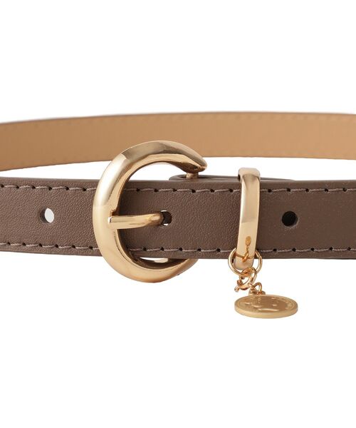 earth music&ecology（アースミュージックアンドエコロジー）の「コインベルト（ベルト・レディース・ダークブラウン/ブラック/オフホワイト・FREE）」の8枚目の写真