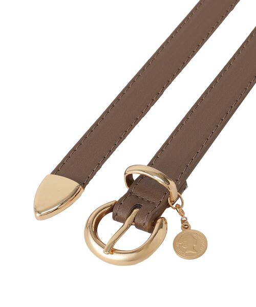 earth music&ecology（アースミュージックアンドエコロジー）の「コインベルト（ベルト・レディース・ダークブラウン/ブラック/オフホワイト・FREE）」の9枚目の写真