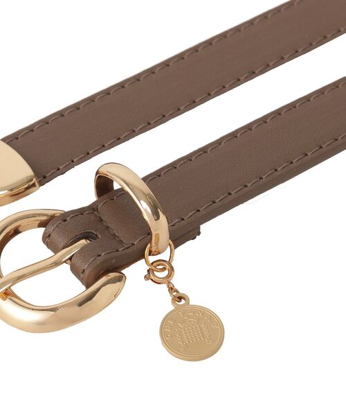 earth music&ecology（アースミュージックアンドエコロジー）の「コインベルト（ベルト・レディース・ダークブラウン/ブラック/オフホワイト・FREE）」の11枚目の写真