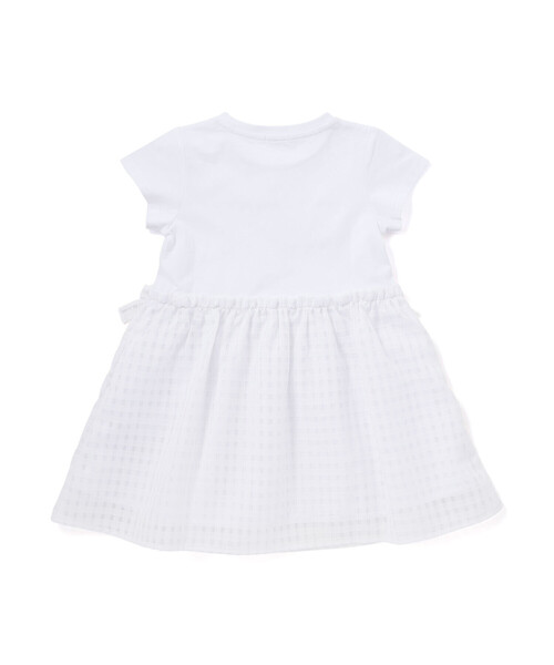 BeBe Petits Pois Vert(ベベプチポワヴェール)の「【店舗限定】天竺Tシャツ+ギンガムチェックドッキングワンピース(ワンピース・キッズ・ネイビー/ホワイト・150cm/110cm/120cm/100cm/140cm/130cm)」の14枚目の写真