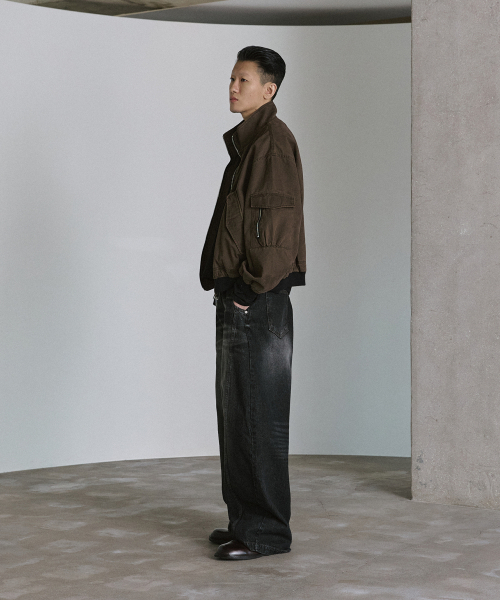 P.IN.O(ピインオ)の「ハイネックフライトジャケット - ブラウン(その他アウター・メンズ・その他・MEDIUM/LARGE)」の3枚目の写真