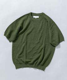 URBAN RESEARCH ROSSO MEN（アーバンリサーチロッソメン）の「『WEB限定』変形カノコ半袖クルーネックニット（ニット/セーター）」