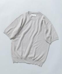 URBAN RESEARCH ROSSO MEN（アーバンリサーチロッソメン）の「『WEB限定』変形カノコ半袖クルーネックニット（ニット/セーター）」