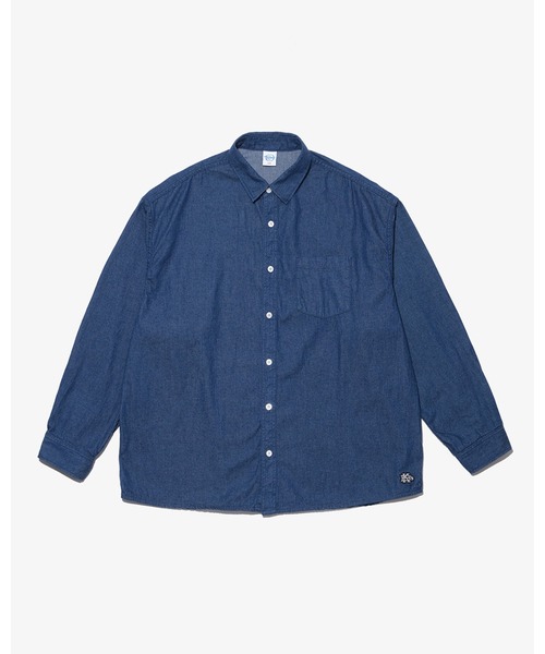 KEBOZ(ケボズ)の「DENIM SHIRT(シャツ/ブラウス・メンズ・ブルー/インディゴブルー・M/L/XL)」の2枚目の写真