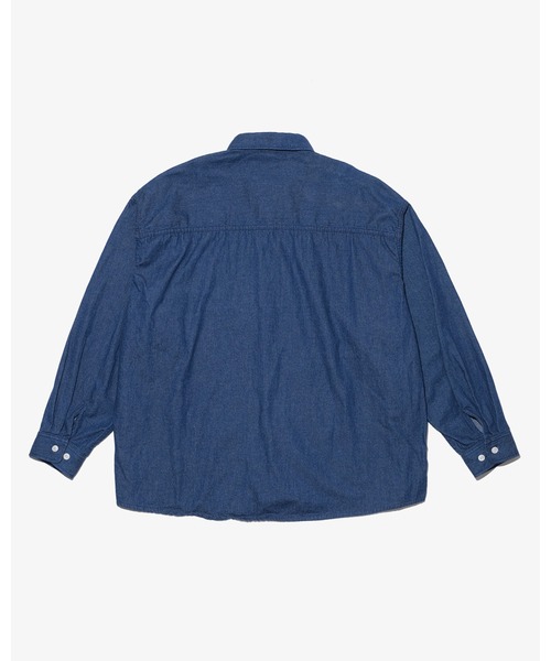 KEBOZ(ケボズ)の「DENIM SHIRT(シャツ/ブラウス・メンズ・ブルー/インディゴブルー・M/L/XL)」の12枚目の写真