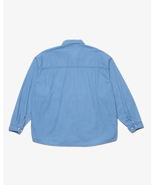 KEBOZ(ケボズ)の「DENIM SHIRT(シャツ/ブラウス・メンズ・ブルー/インディゴブルー・M/L/XL)」の4枚目の写真