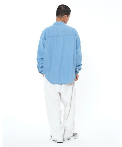 KEBOZ(ケボズ)の「DENIM SHIRT(シャツ/ブラウス・メンズ・ブルー/インディゴブルー・M/L/XL)」の8枚目の写真